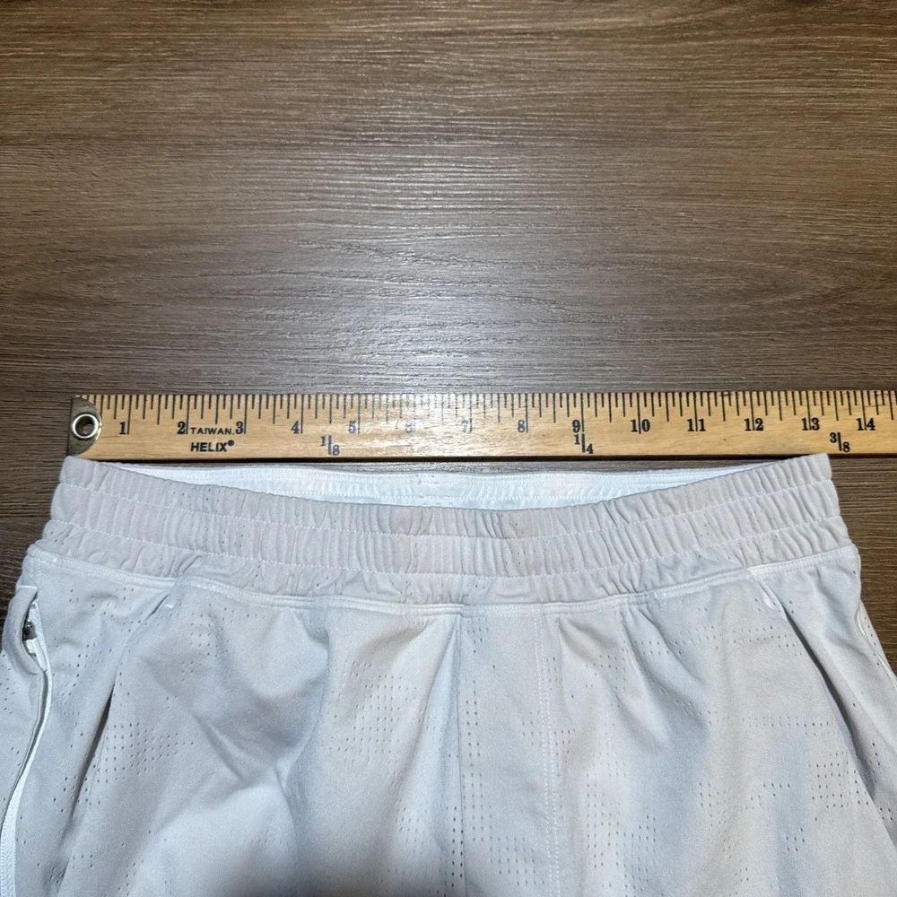 Lululemon‎ Mens SMALL Pace Breaker LINED Short 7" Jacquard Perforated BONE White - Picture 11 of 12